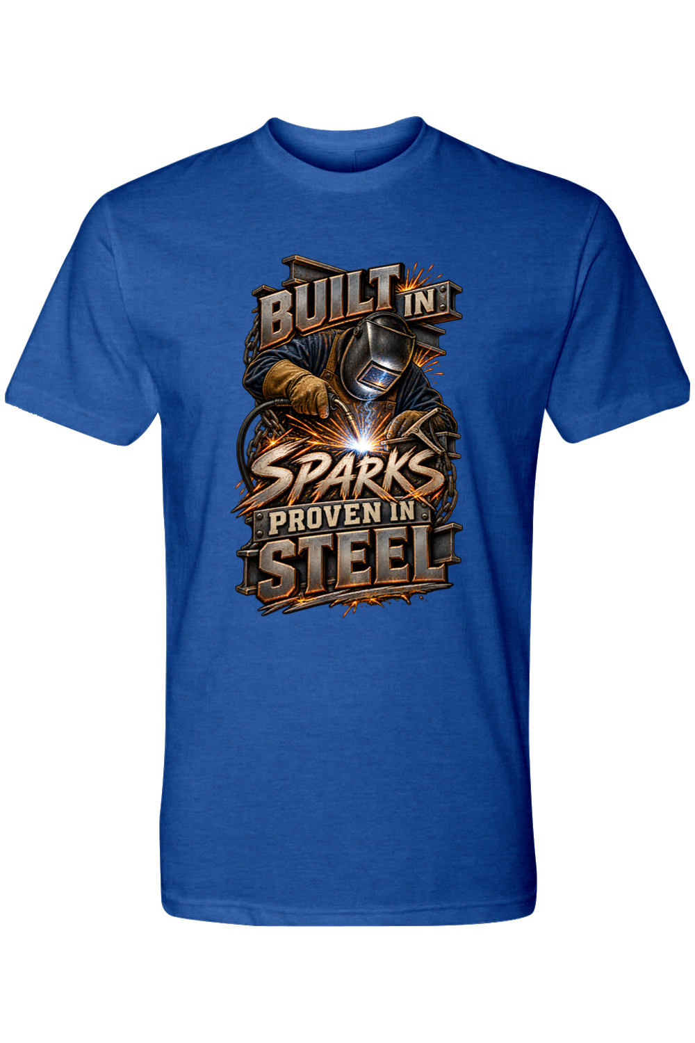 BUILT IN SPARKS - PROVEN IN STEEL - T-Shirt 8