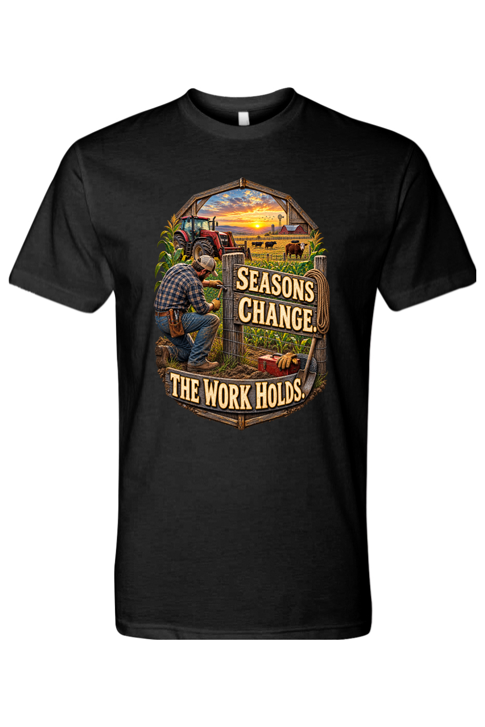 SEASONS CHANGE. THE WORK HOLDS - T-Shirt 2