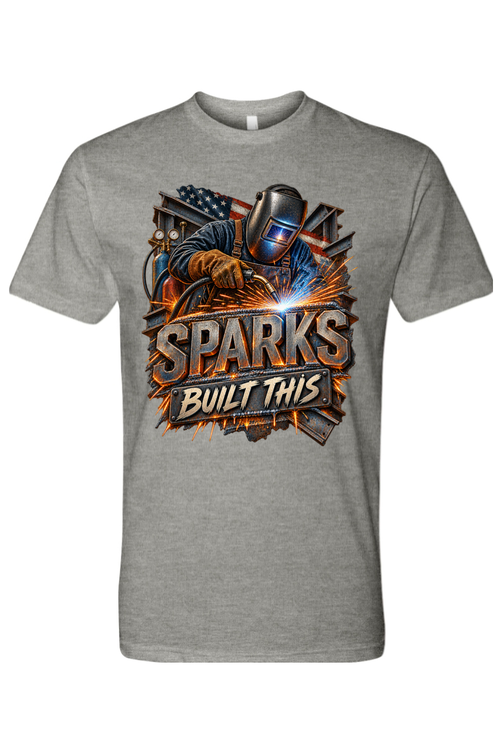 SPARKS BUILT THIS - T-Shirt 4