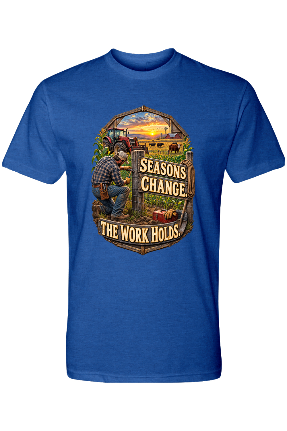 SEASONS CHANGE. THE WORK HOLDS - T-Shirt 8