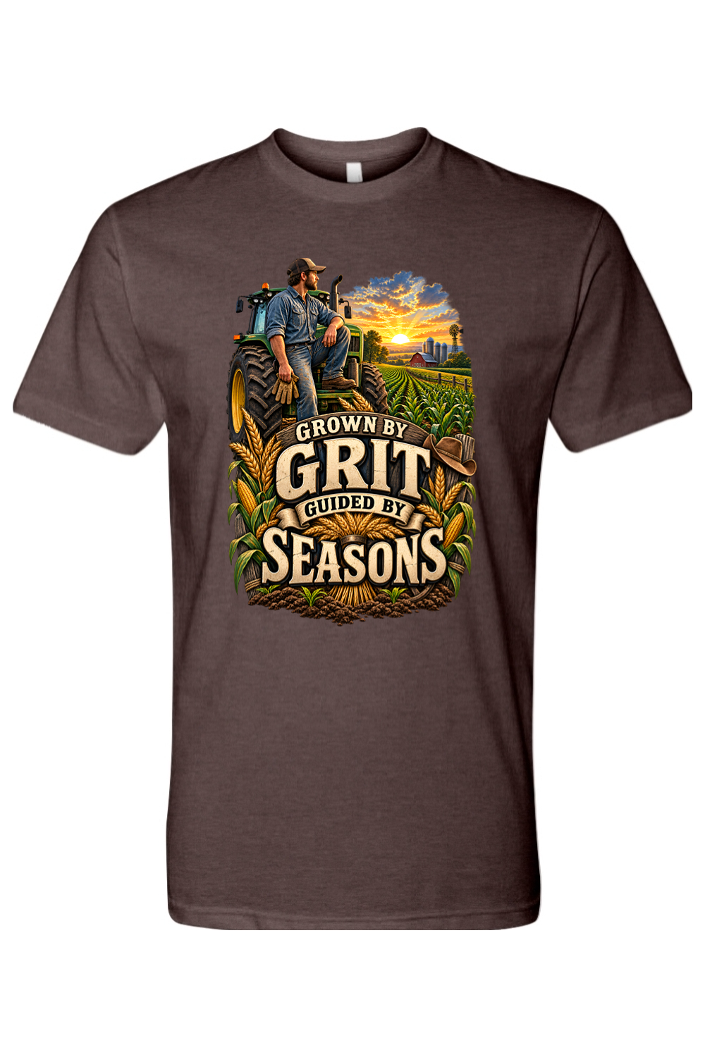 GROWN BY GRIT - GUIDED BY SEASONS - T-Shirt 4