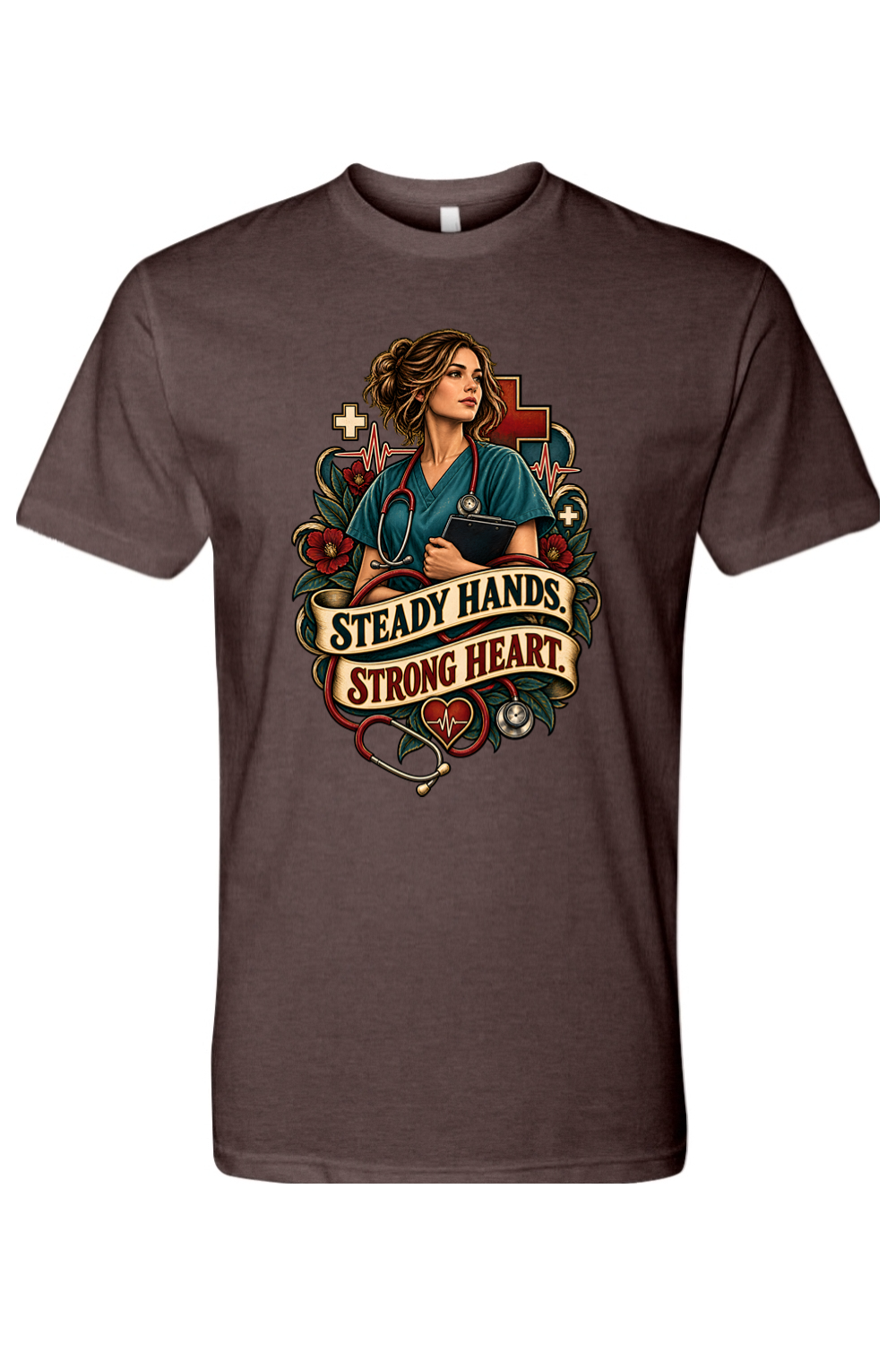STEADY HANDS - STRONG HEART - T-Shirt 5