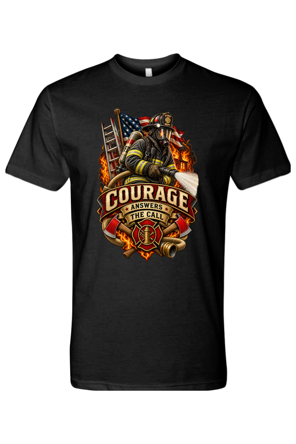 COURAGE ANSWERS THE CALL - T-Shirt 2