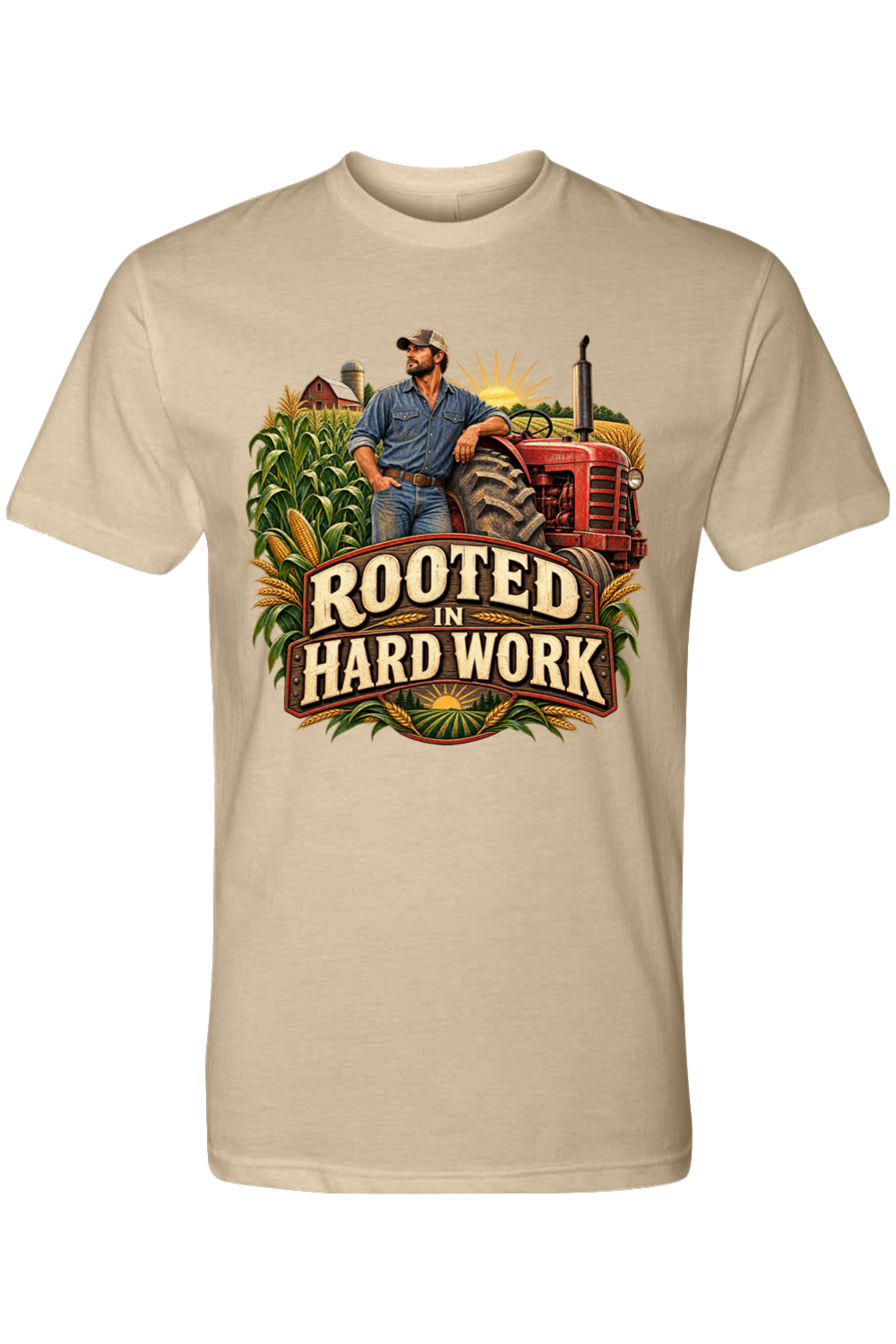 ROOTED IN HARD WORK - T-Shirt 5