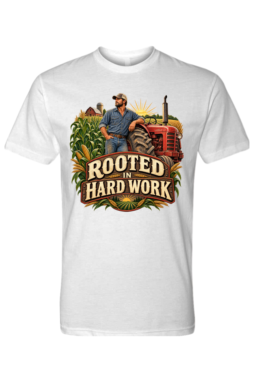 ROOTED IN HARD WORK - T-Shirt