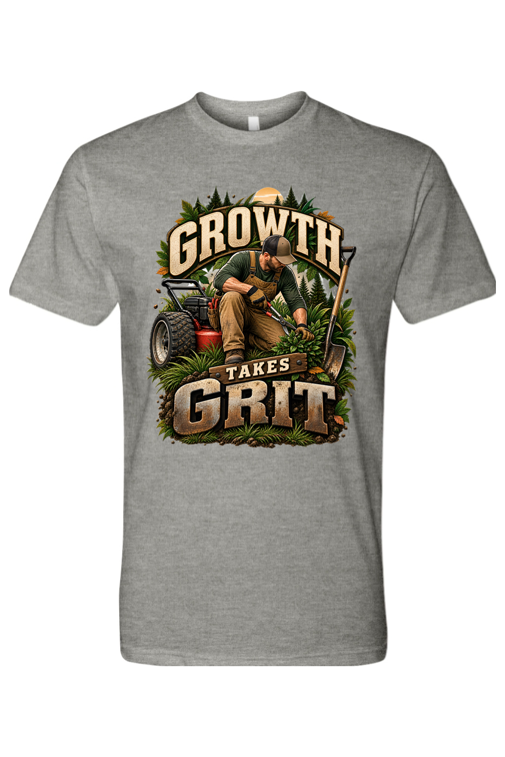 GROWTH TAKES GRIT - T-Shirt 4