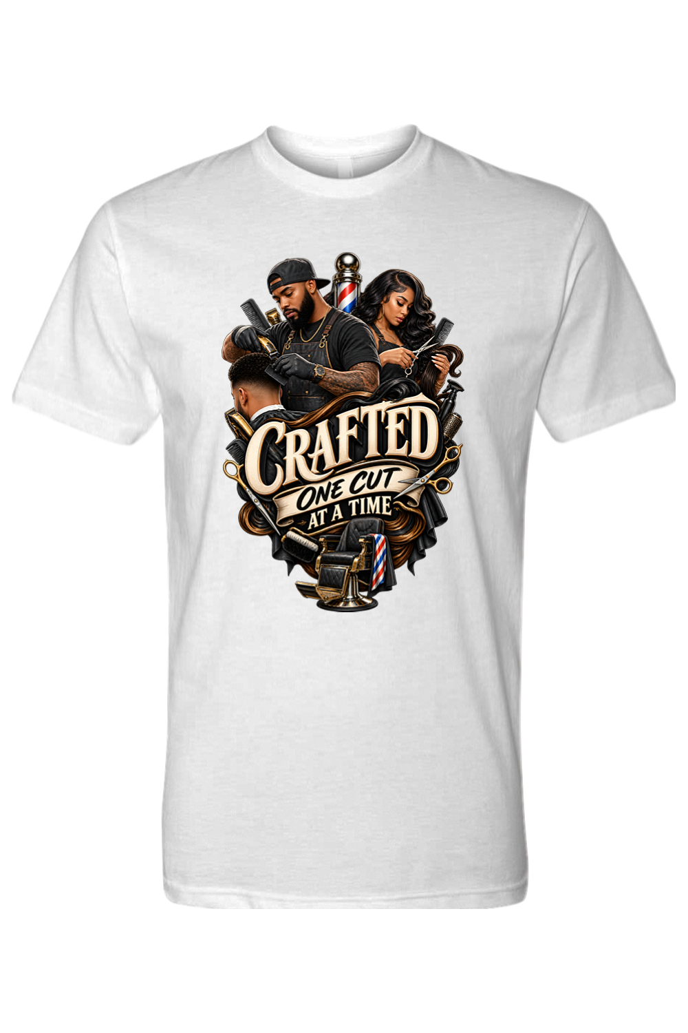 CRAFTED ONE CUT AT A TIME - T-Shirt