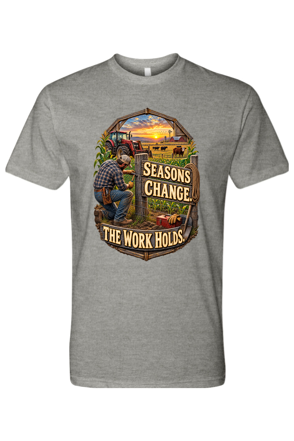SEASONS CHANGE. THE WORK HOLDS - T-Shirt 3