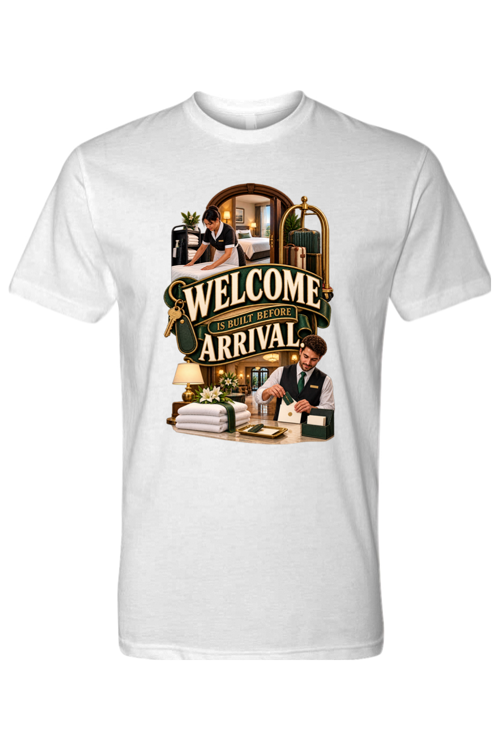 WELCOME IS BUILT BEFORE ARRIVAL - T-Shirt