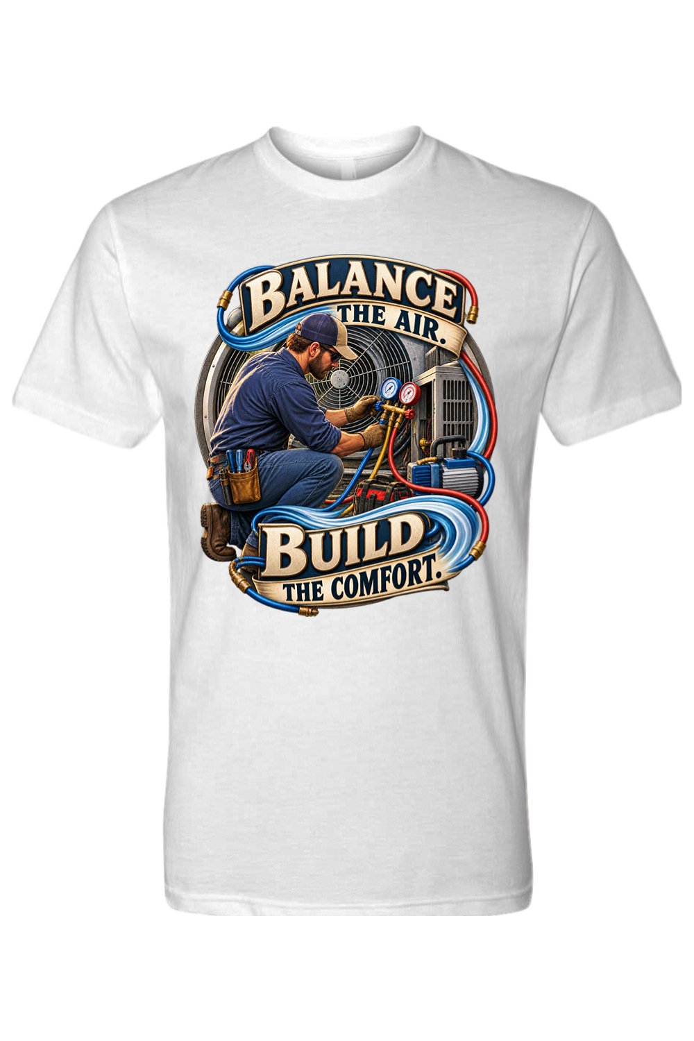 BALANCE THE AIR - BUILD THE COMFORT - T-Shirt