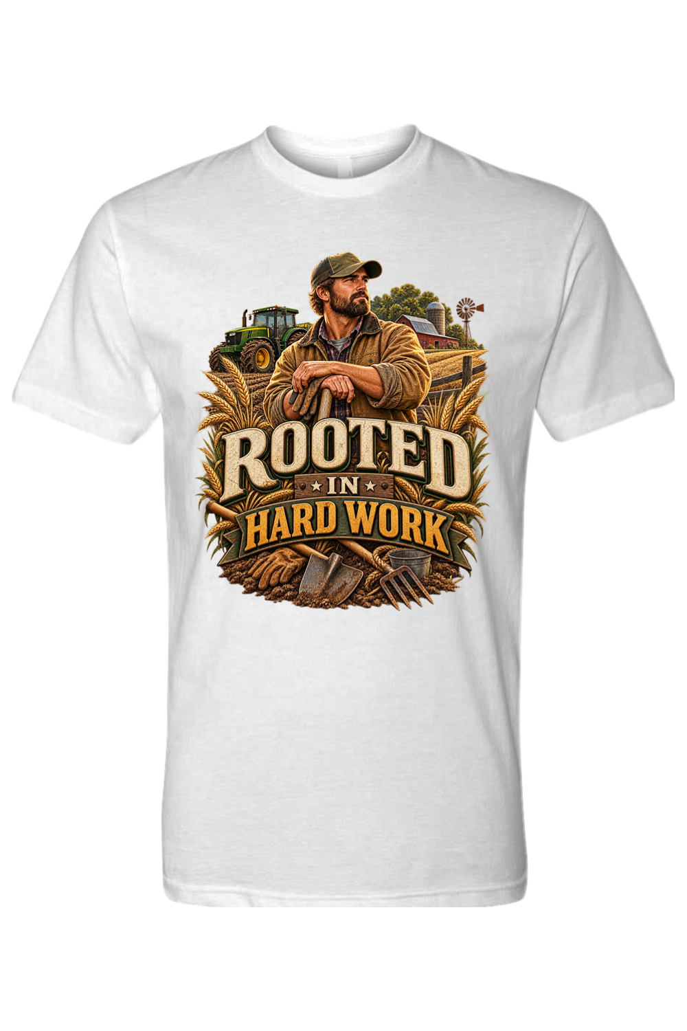ROOTED IN HARD WORK - T-Shirt