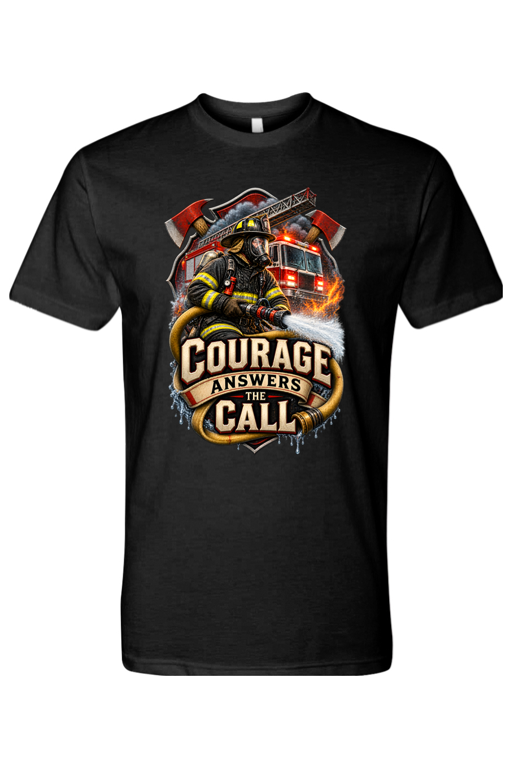 COURAGE ANSWERS THE CALL - T-Shirt  2