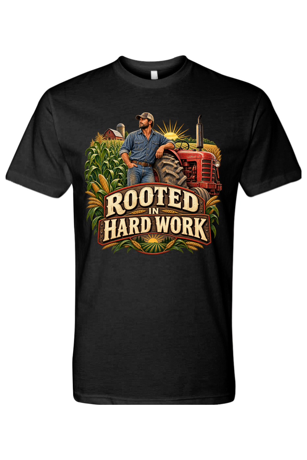 ROOTED IN HARD WORK - T-Shirt 2