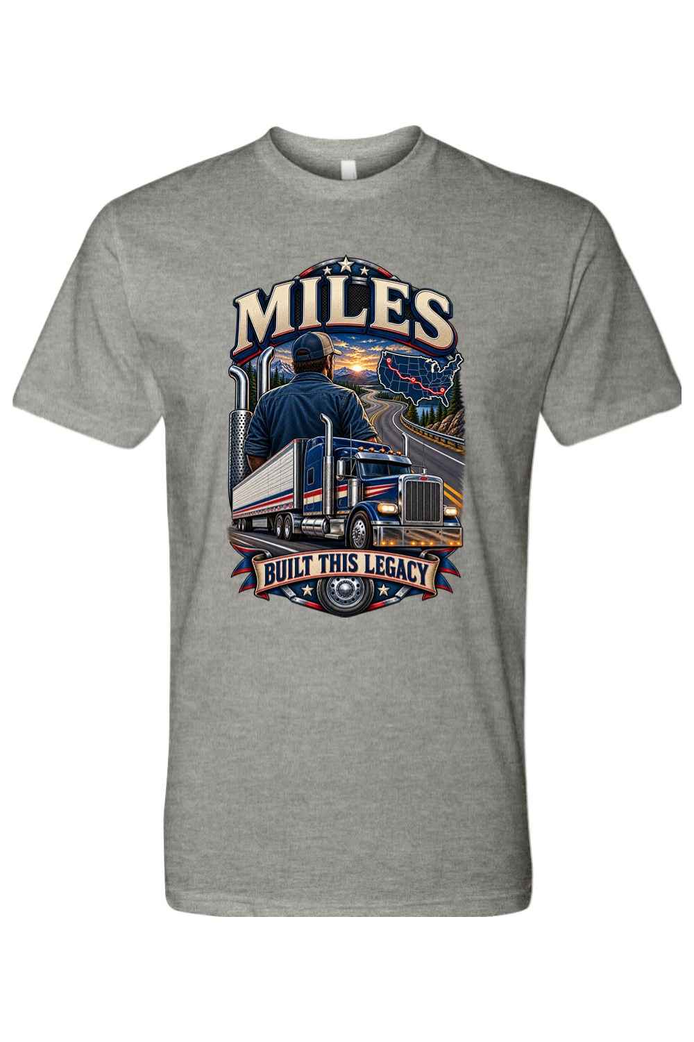 MILES BUILT THIS LEGACY - T-Shirt 3