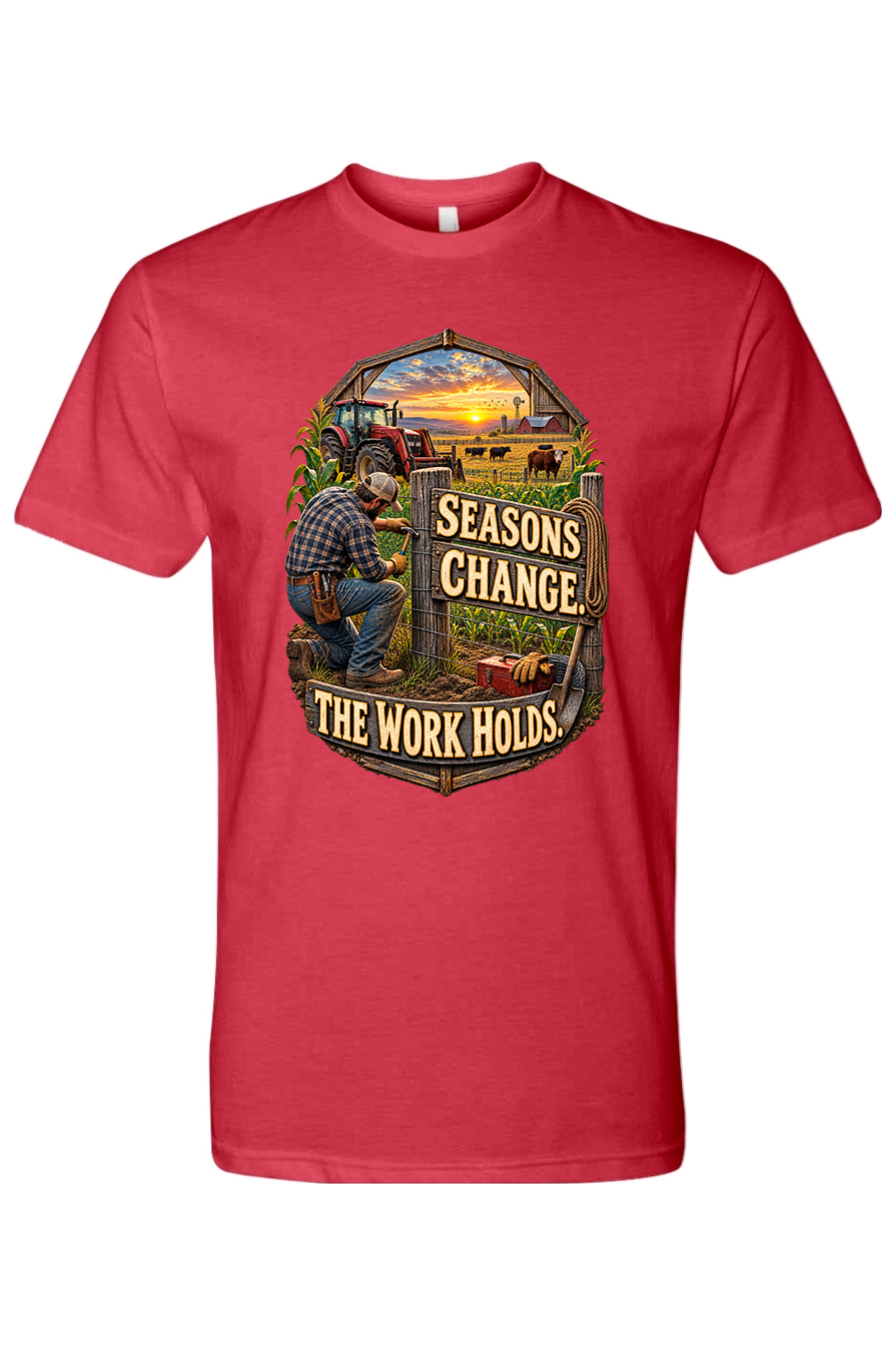 SEASONS CHANGE. THE WORK HOLDS - T-Shirt 6