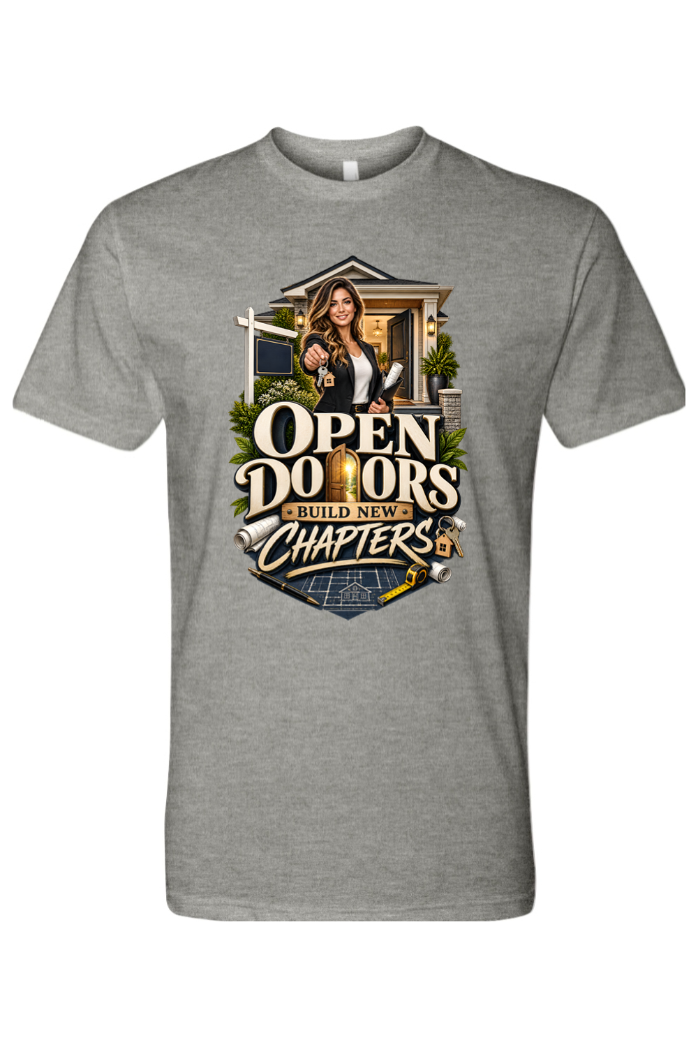 OPEN DOORS BUILD NEW CHAPTERS - T-Shirt  3