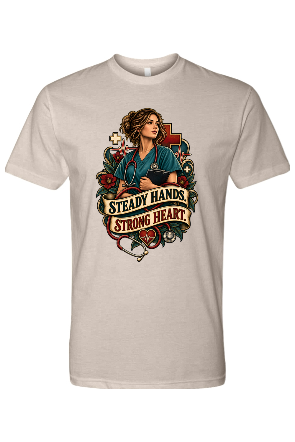 STEADY HANDS - STRONG HEART - T-Shirt 8