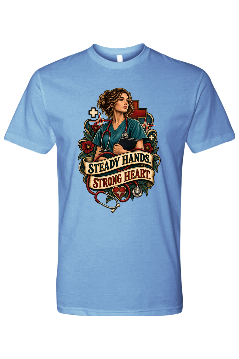 STEADY HANDS - STRONG HEART - T-Shirt 6
