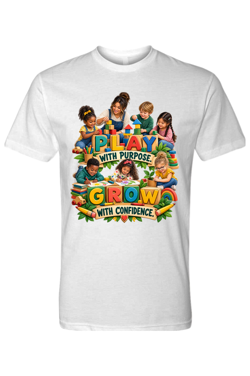 PLAY WITH PURPOSE - GROW WITH CONFIDENCE - T-Shirt