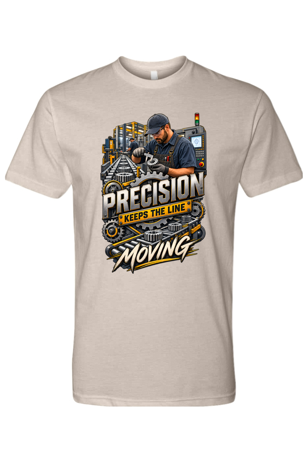PRECISION - KEEPS THE LINE MOVING - T-Shirt 7