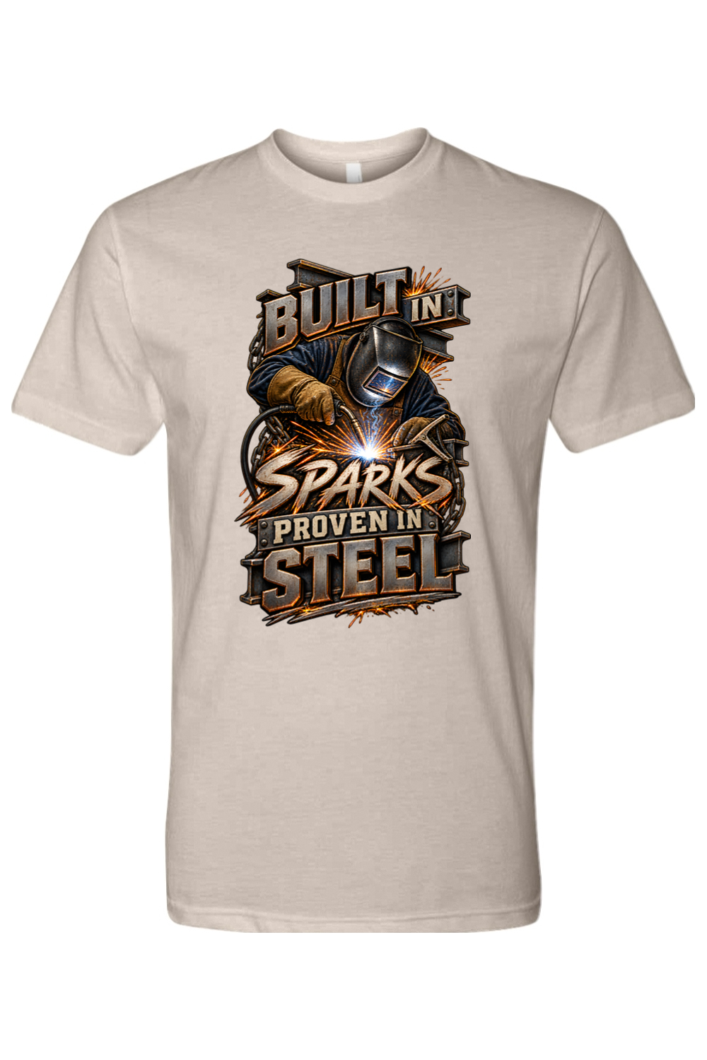 BUILT IN SPARKS - PROVEN IN STEEL - T-Shirt 7
