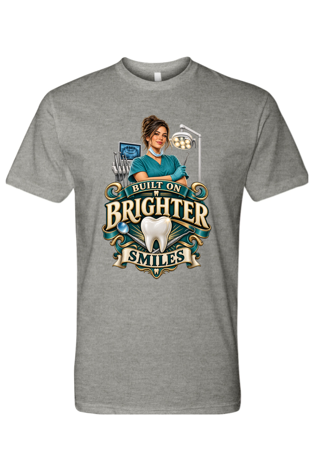 BUILT ON BRIGHTER SMILES - T-Shirt 4