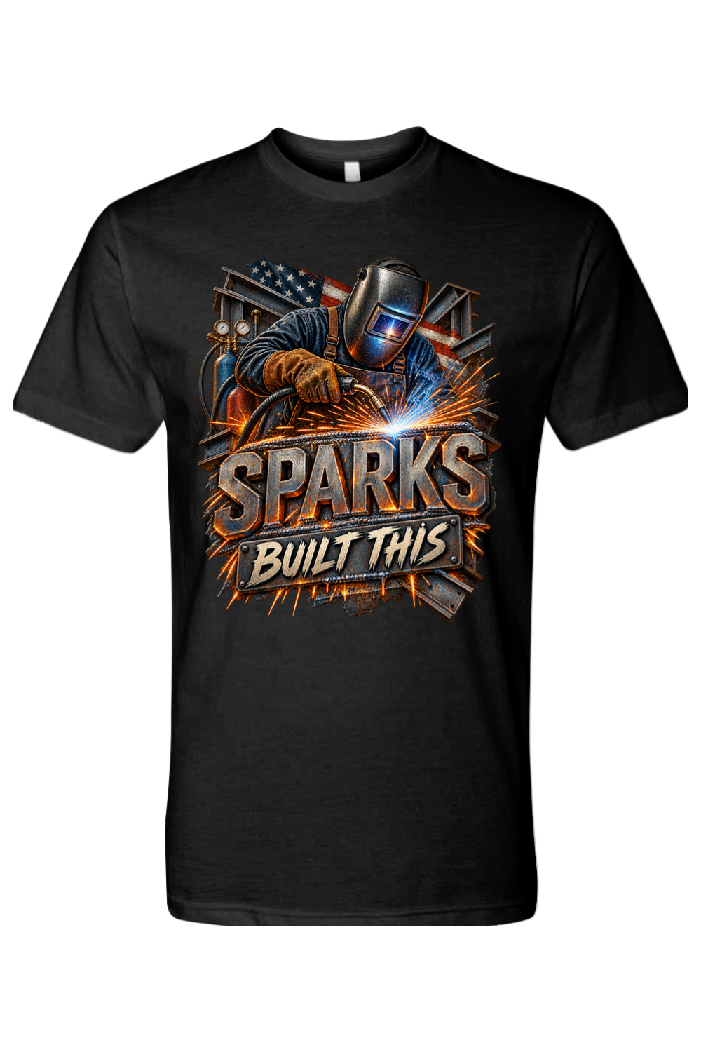 SPARKS BUILT THIS - T-Shirt 2