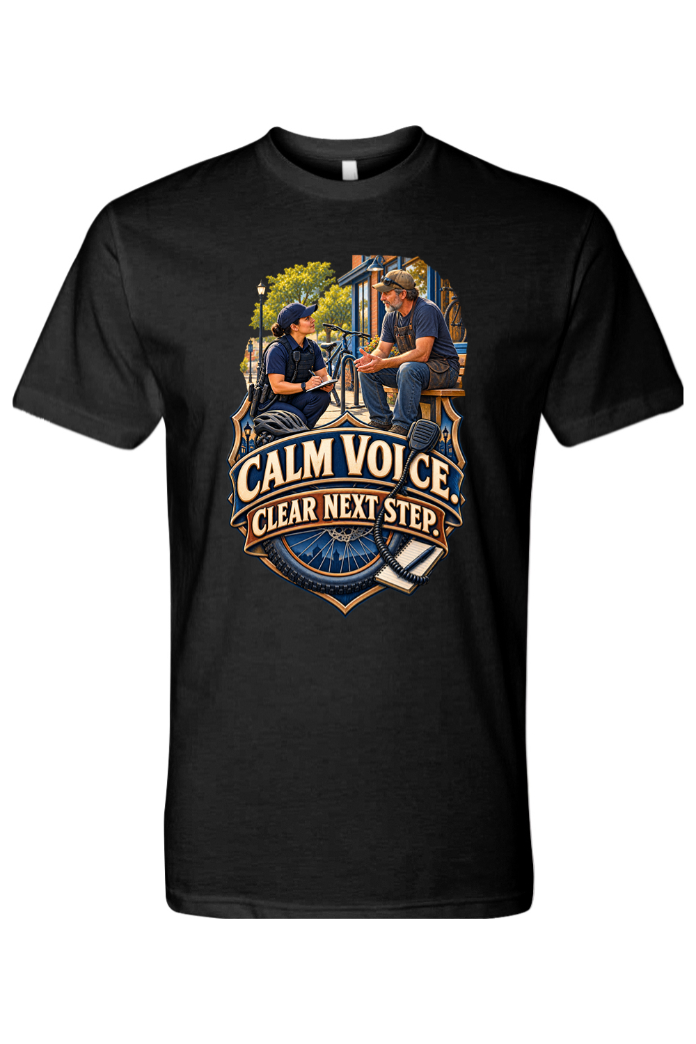 CALM VOICE. CLEAR NEXT STEP. - T-Shirt