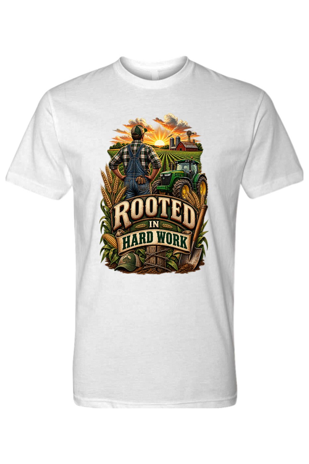 ROOTED IN HARD WORK - T-Shirt