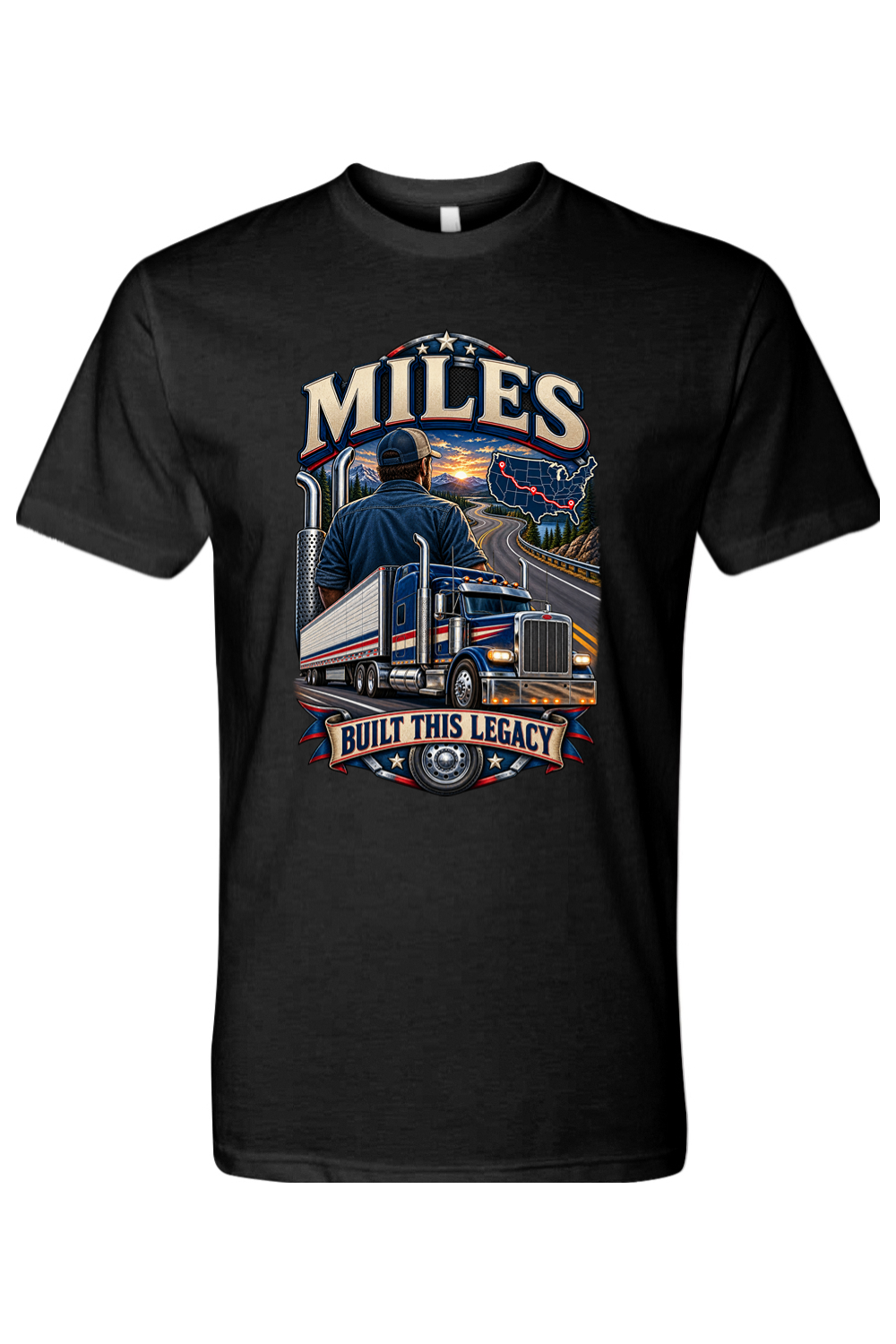MILES BUILT THIS LEGACY - T-Shirt 2