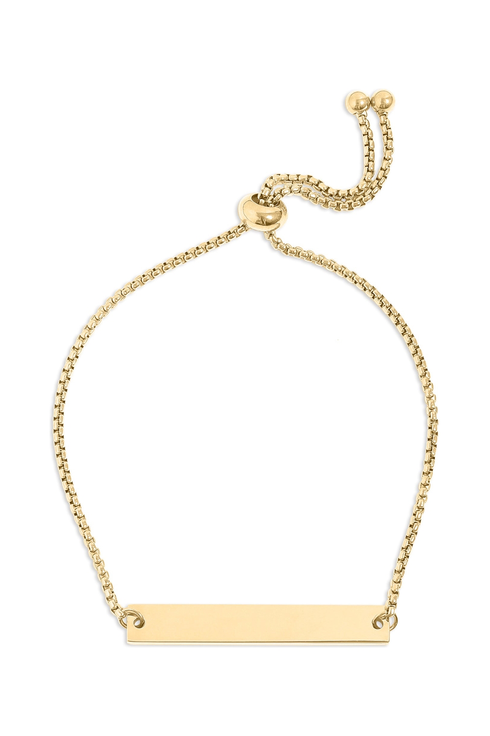 Adjustable Flat Bar Bracelet