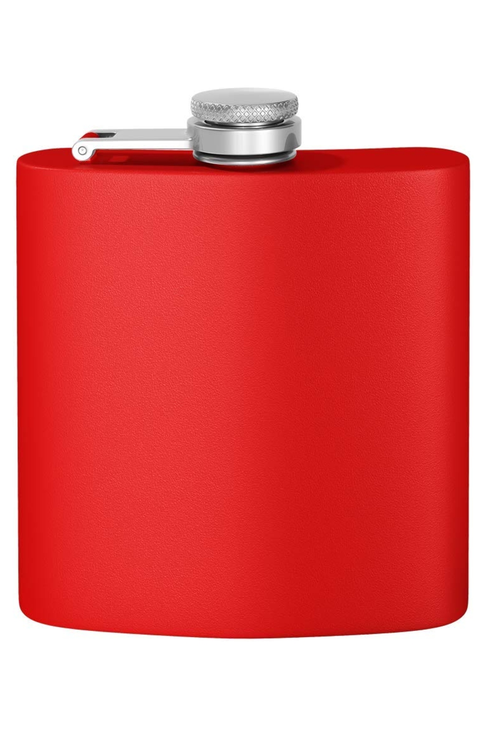 6 oz. Stainless Steel Flask in Red